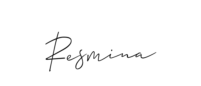 Resmina stylish signature style. Best Handwritten Sign (Allison_Script) for my name. Handwritten Signature Collection Ideas for my name Resmina. Resmina signature style 2 images and pictures png