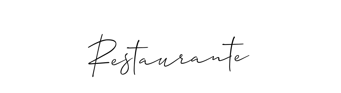 Also You can easily find your signature by using the search form. We will create Restaurante name handwritten signature images for you free of cost using Allison_Script sign style. Restaurante signature style 2 images and pictures png