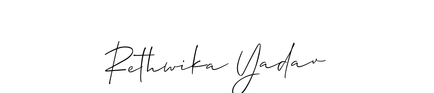 Once you've used our free online signature maker to create your best signature Allison_Script style, it's time to enjoy all of the benefits that Rethwika Yadav name signing documents. Rethwika Yadav signature style 2 images and pictures png