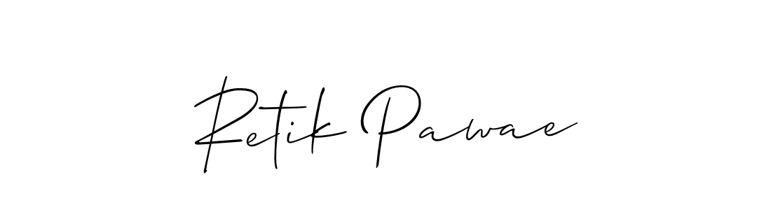 Once you've used our free online signature maker to create your best signature Allison_Script style, it's time to enjoy all of the benefits that Retik Pawae name signing documents. Retik Pawae signature style 2 images and pictures png