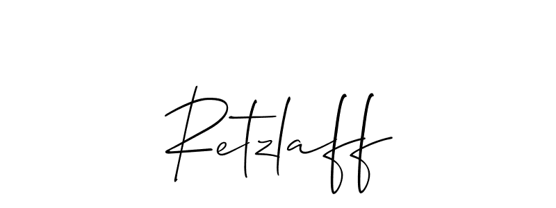 How to Draw Retzlaff signature style? Allison_Script is a latest design signature styles for name Retzlaff. Retzlaff signature style 2 images and pictures png