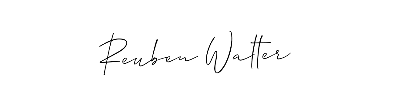 How to make Reuben Walter signature? Allison_Script is a professional autograph style. Create handwritten signature for Reuben Walter name. Reuben Walter signature style 2 images and pictures png