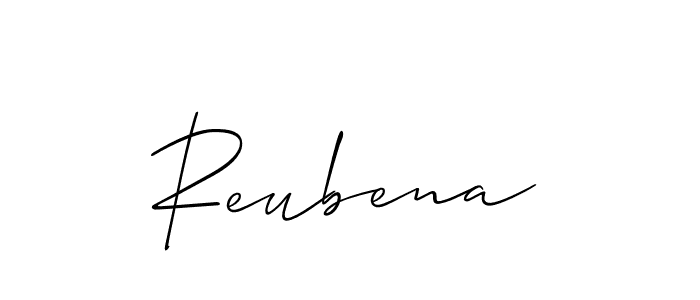 How to make Reubena signature? Allison_Script is a professional autograph style. Create handwritten signature for Reubena name. Reubena signature style 2 images and pictures png