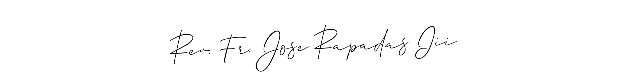 You should practise on your own different ways (Allison_Script) to write your name (Rev. Fr. Jose Rapadas Iii) in signature. don't let someone else do it for you. Rev. Fr. Jose Rapadas Iii signature style 2 images and pictures png