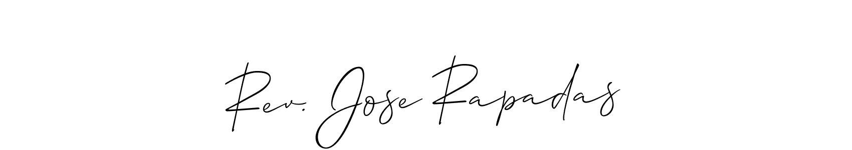 Design your own signature with our free online signature maker. With this signature software, you can create a handwritten (Allison_Script) signature for name Rev. Jose Rapadas. Rev. Jose Rapadas signature style 2 images and pictures png