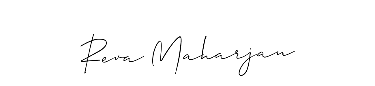 Similarly Allison_Script is the best handwritten signature design. Signature creator online .You can use it as an online autograph creator for name Reva Maharjan. Reva Maharjan signature style 2 images and pictures png