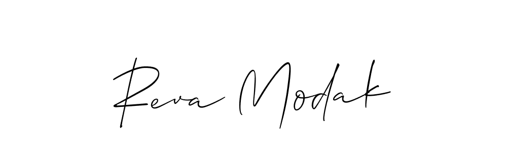 You can use this online signature creator to create a handwritten signature for the name Reva Modak. This is the best online autograph maker. Reva Modak signature style 2 images and pictures png