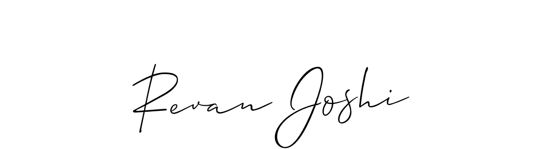 How to make Revan Joshi name signature. Use Allison_Script style for creating short signs online. This is the latest handwritten sign. Revan Joshi signature style 2 images and pictures png