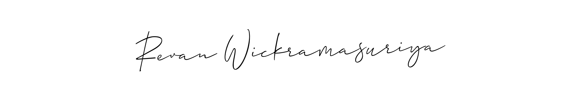 Once you've used our free online signature maker to create your best signature Allison_Script style, it's time to enjoy all of the benefits that Revan Wickramasuriya name signing documents. Revan Wickramasuriya signature style 2 images and pictures png