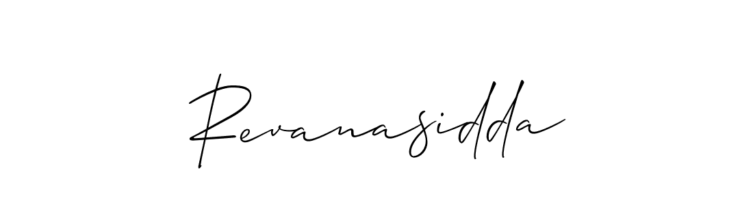How to make Revanasidda signature? Allison_Script is a professional autograph style. Create handwritten signature for Revanasidda name. Revanasidda signature style 2 images and pictures png