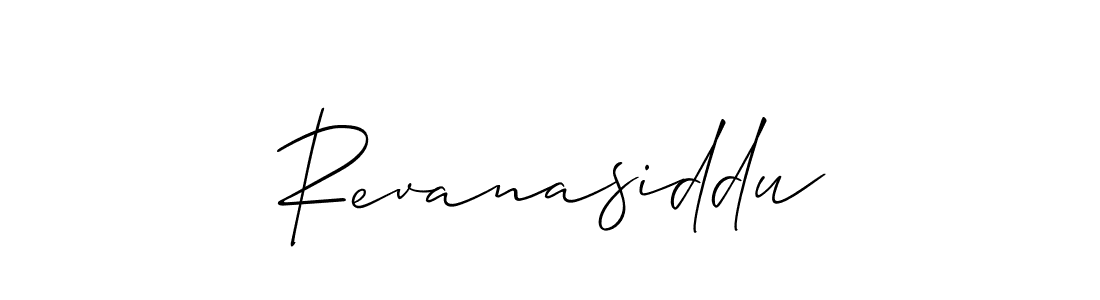 Also You can easily find your signature by using the search form. We will create Revanasiddu name handwritten signature images for you free of cost using Allison_Script sign style. Revanasiddu signature style 2 images and pictures png