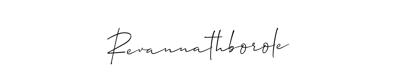 Revannathborole stylish signature style. Best Handwritten Sign (Allison_Script) for my name. Handwritten Signature Collection Ideas for my name Revannathborole. Revannathborole signature style 2 images and pictures png