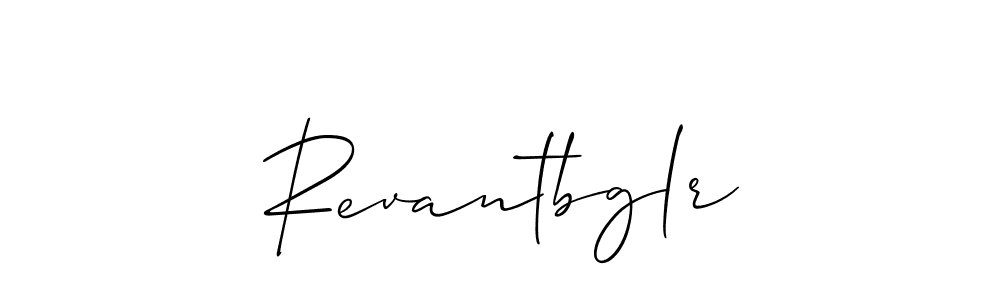 How to make Revantbglr name signature. Use Allison_Script style for creating short signs online. This is the latest handwritten sign. Revantbglr signature style 2 images and pictures png