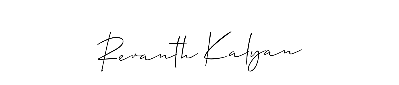 How to Draw Revanth Kalyan signature style? Allison_Script is a latest design signature styles for name Revanth Kalyan. Revanth Kalyan signature style 2 images and pictures png