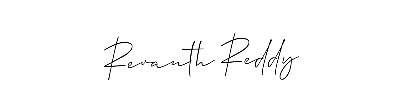 Use a signature maker to create a handwritten signature online. With this signature software, you can design (Allison_Script) your own signature for name Revanth Reddy. Revanth Reddy signature style 2 images and pictures png