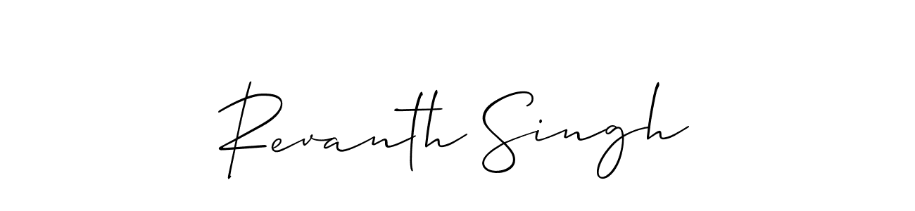 Make a short Revanth Singh signature style. Manage your documents anywhere anytime using Allison_Script. Create and add eSignatures, submit forms, share and send files easily. Revanth Singh signature style 2 images and pictures png