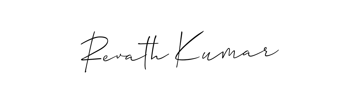 Make a beautiful signature design for name Revath Kumar. Use this online signature maker to create a handwritten signature for free. Revath Kumar signature style 2 images and pictures png