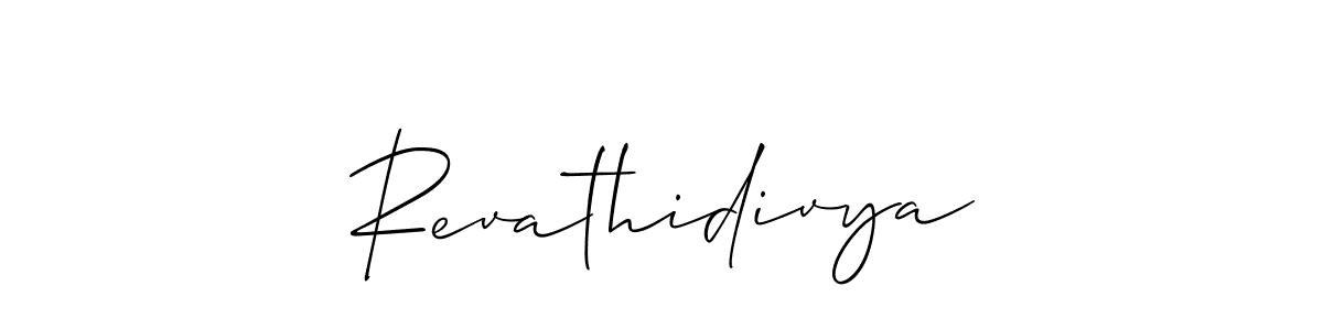 Revathidivya stylish signature style. Best Handwritten Sign (Allison_Script) for my name. Handwritten Signature Collection Ideas for my name Revathidivya. Revathidivya signature style 2 images and pictures png