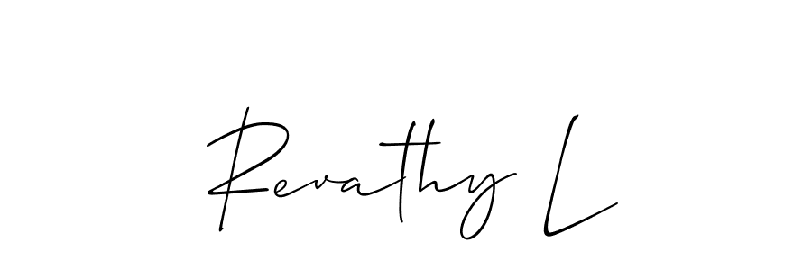 Here are the top 10 professional signature styles for the name Revathy L. These are the best autograph styles you can use for your name. Revathy L signature style 2 images and pictures png