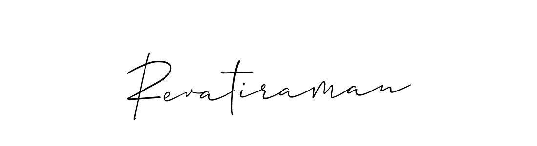 The best way (Allison_Script) to make a short signature is to pick only two or three words in your name. The name Revatiraman include a total of six letters. For converting this name. Revatiraman signature style 2 images and pictures png