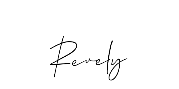 Also we have Revely name is the best signature style. Create professional handwritten signature collection using Allison_Script autograph style. Revely signature style 2 images and pictures png