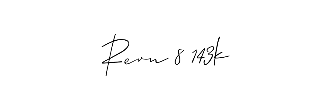 How to make Revn 8 143k name signature. Use Allison_Script style for creating short signs online. This is the latest handwritten sign. Revn 8 143k signature style 2 images and pictures png