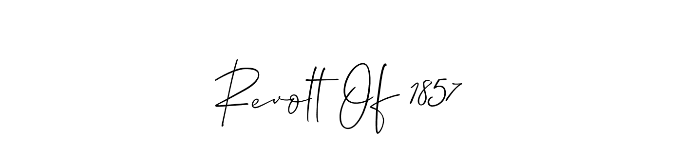 Use a signature maker to create a handwritten signature online. With this signature software, you can design (Allison_Script) your own signature for name Revolt Of 1857. Revolt Of 1857 signature style 2 images and pictures png