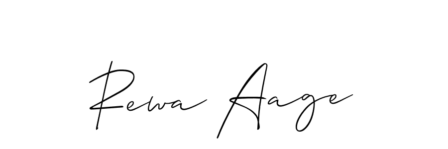 Once you've used our free online signature maker to create your best signature Allison_Script style, it's time to enjoy all of the benefits that Rewa Aage name signing documents. Rewa Aage signature style 2 images and pictures png