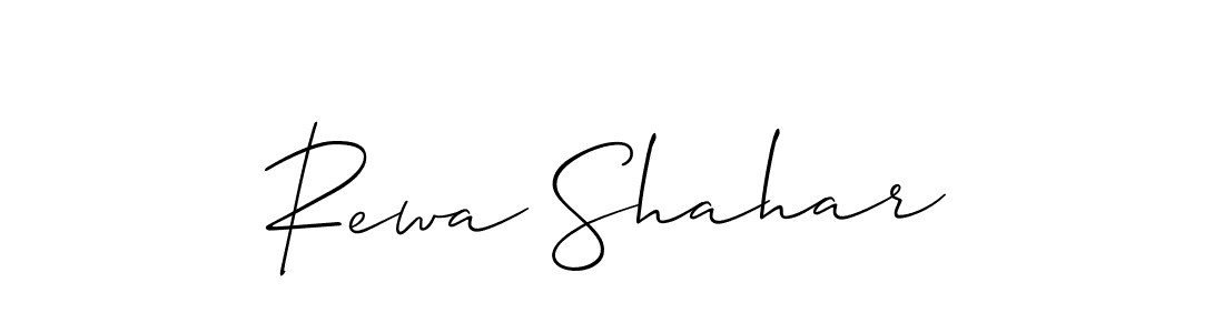 You can use this online signature creator to create a handwritten signature for the name Rewa Shahar. This is the best online autograph maker. Rewa Shahar signature style 2 images and pictures png