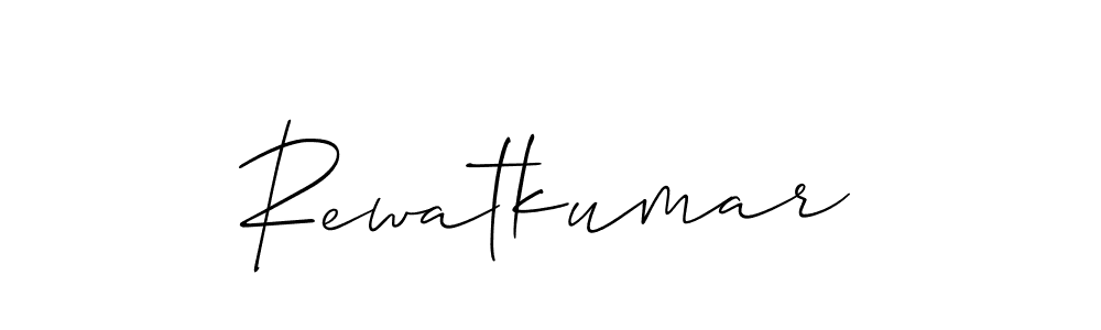 It looks lik you need a new signature style for name Rewatkumar. Design unique handwritten (Allison_Script) signature with our free signature maker in just a few clicks. Rewatkumar signature style 2 images and pictures png