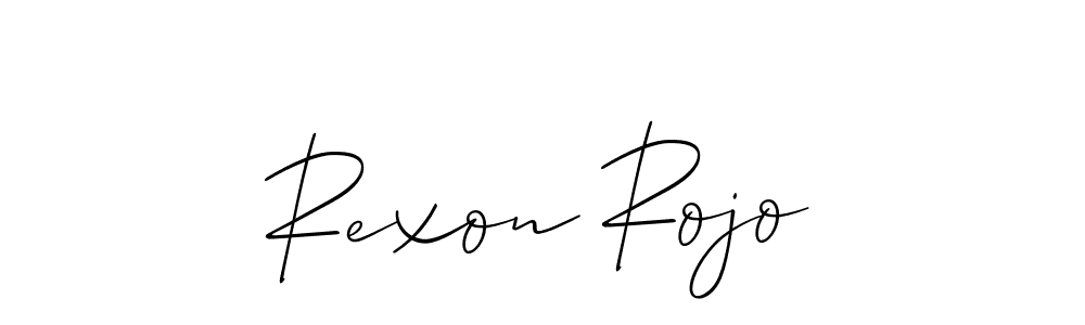 Design your own signature with our free online signature maker. With this signature software, you can create a handwritten (Allison_Script) signature for name Rexon Rojo. Rexon Rojo signature style 2 images and pictures png