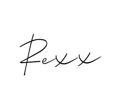 How to make Rexx name signature. Use Allison_Script style for creating short signs online. This is the latest handwritten sign. Rexx signature style 2 images and pictures png