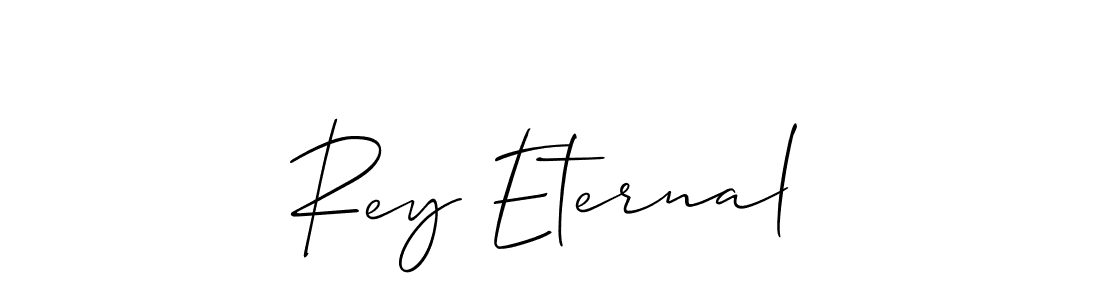 Make a beautiful signature design for name Rey Eternal. With this signature (Allison_Script) style, you can create a handwritten signature for free. Rey Eternal signature style 2 images and pictures png