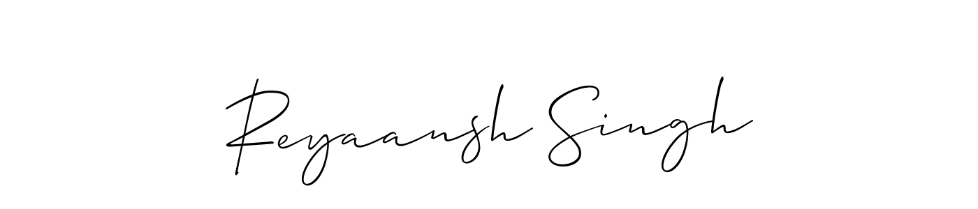 Design your own signature with our free online signature maker. With this signature software, you can create a handwritten (Allison_Script) signature for name Reyaansh Singh. Reyaansh Singh signature style 2 images and pictures png