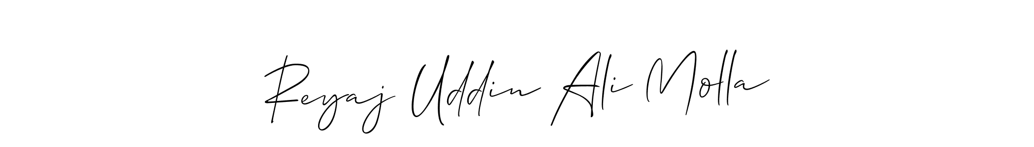 It looks lik you need a new signature style for name Reyaj Uddin Ali Molla. Design unique handwritten (Allison_Script) signature with our free signature maker in just a few clicks. Reyaj Uddin Ali Molla signature style 2 images and pictures png