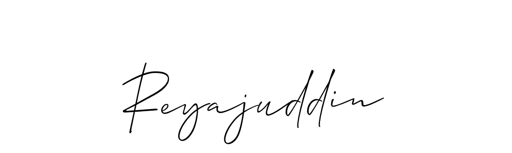 Also we have Reyajuddin name is the best signature style. Create professional handwritten signature collection using Allison_Script autograph style. Reyajuddin signature style 2 images and pictures png