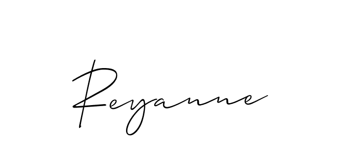 Allison_Script is a professional signature style that is perfect for those who want to add a touch of class to their signature. It is also a great choice for those who want to make their signature more unique. Get Reyanne name to fancy signature for free. Reyanne signature style 2 images and pictures png