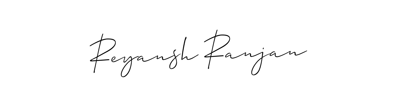 Reyansh Ranjan stylish signature style. Best Handwritten Sign (Allison_Script) for my name. Handwritten Signature Collection Ideas for my name Reyansh Ranjan. Reyansh Ranjan signature style 2 images and pictures png