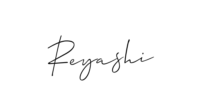 You should practise on your own different ways (Allison_Script) to write your name (Reyashi) in signature. don't let someone else do it for you. Reyashi signature style 2 images and pictures png