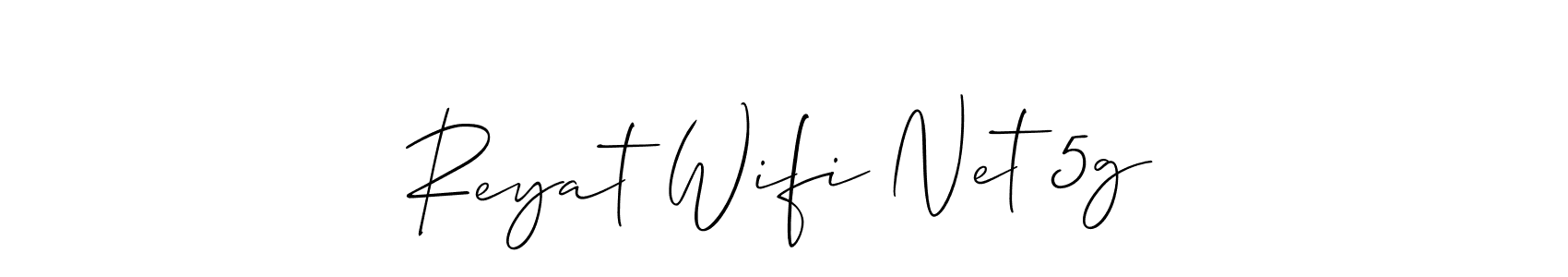 if you are searching for the best signature style for your name Reyat Wifi Net 5g. so please give up your signature search. here we have designed multiple signature styles  using Allison_Script. Reyat Wifi Net 5g signature style 2 images and pictures png