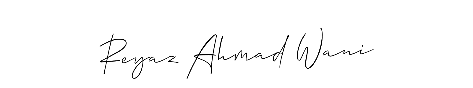 You can use this online signature creator to create a handwritten signature for the name Reyaz Ahmad Wani. This is the best online autograph maker. Reyaz Ahmad Wani signature style 2 images and pictures png