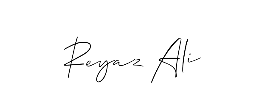 How to make Reyaz Ali signature? Allison_Script is a professional autograph style. Create handwritten signature for Reyaz Ali name. Reyaz Ali signature style 2 images and pictures png