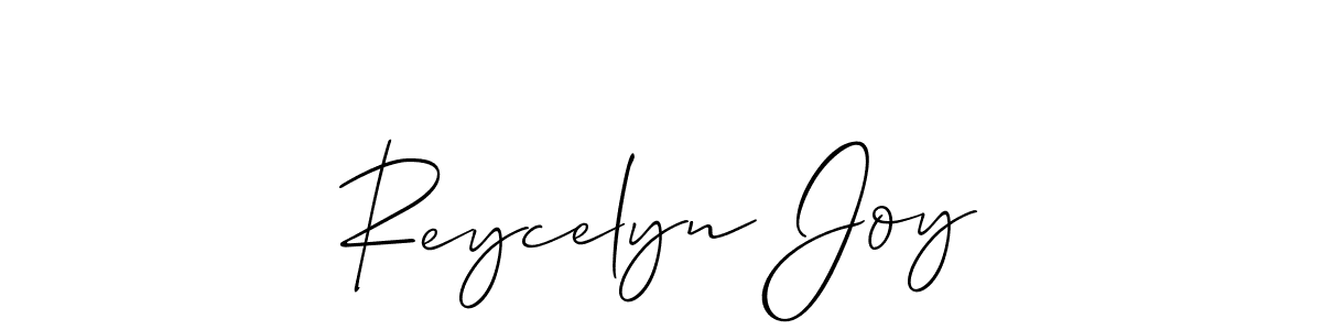 This is the best signature style for the Reycelyn Joy name. Also you like these signature font (Allison_Script). Mix name signature. Reycelyn Joy signature style 2 images and pictures png