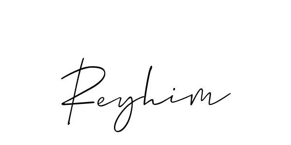 Allison_Script is a professional signature style that is perfect for those who want to add a touch of class to their signature. It is also a great choice for those who want to make their signature more unique. Get Reyhim name to fancy signature for free. Reyhim signature style 2 images and pictures png
