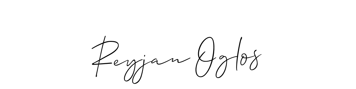 Similarly Allison_Script is the best handwritten signature design. Signature creator online .You can use it as an online autograph creator for name Reyjan Oglos. Reyjan Oglos signature style 2 images and pictures png