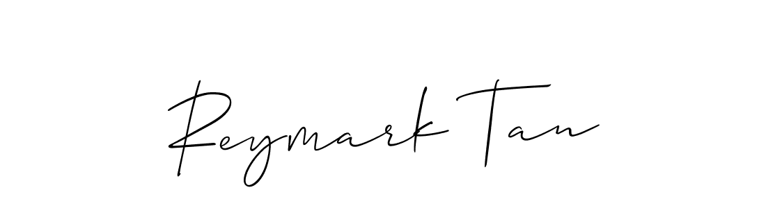 Make a beautiful signature design for name Reymark Tan. With this signature (Allison_Script) style, you can create a handwritten signature for free. Reymark Tan signature style 2 images and pictures png