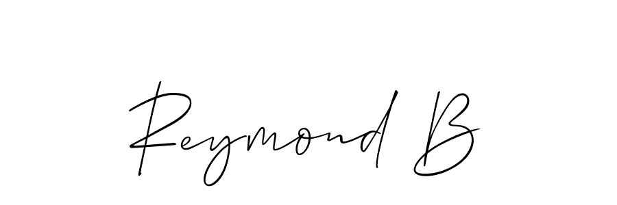 You should practise on your own different ways (Allison_Script) to write your name (Reymond B) in signature. don't let someone else do it for you. Reymond B signature style 2 images and pictures png