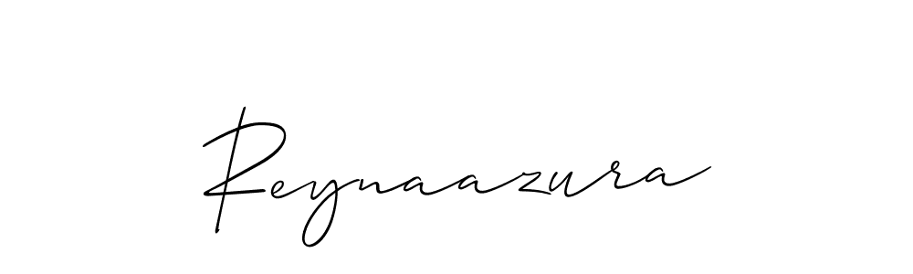 How to make Reynaazura signature? Allison_Script is a professional autograph style. Create handwritten signature for Reynaazura name. Reynaazura signature style 2 images and pictures png