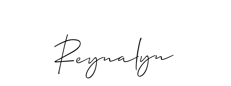 How to make Reynalyn name signature. Use Allison_Script style for creating short signs online. This is the latest handwritten sign. Reynalyn signature style 2 images and pictures png