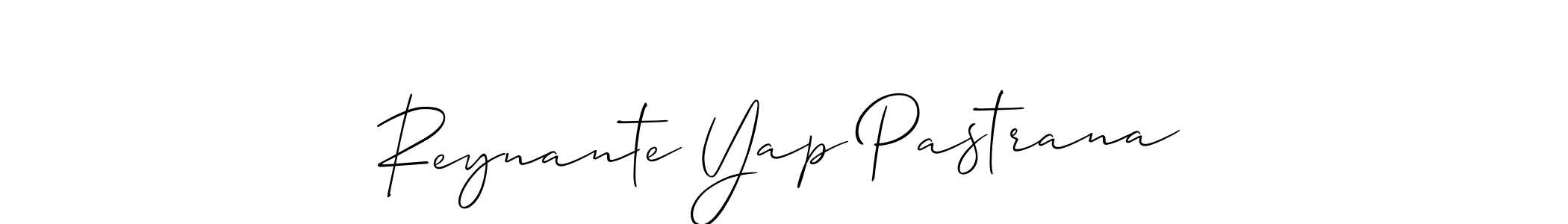 Also we have Reynante Yap Pastrana name is the best signature style. Create professional handwritten signature collection using Allison_Script autograph style. Reynante Yap Pastrana signature style 2 images and pictures png
